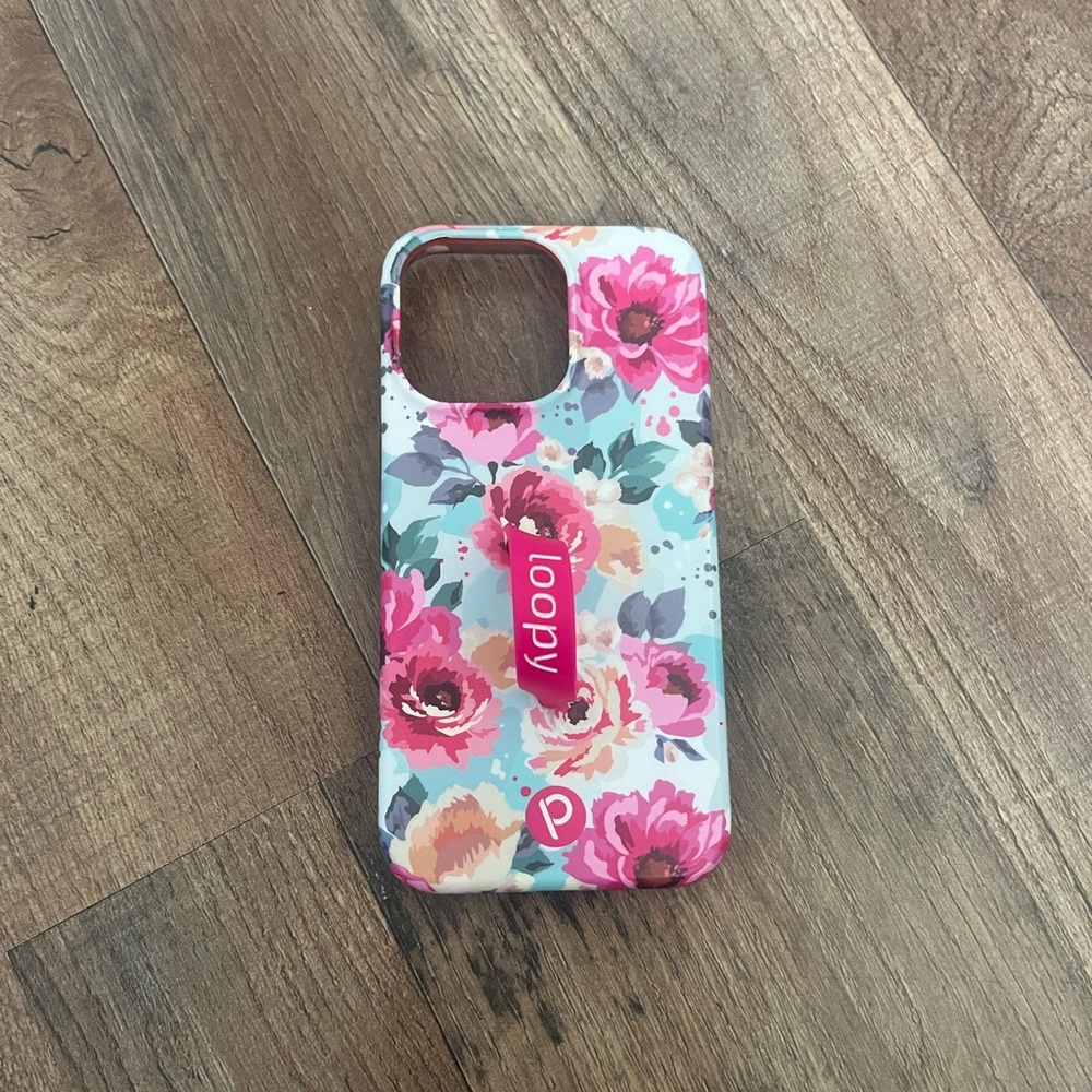 Loopy Case Floral Phone Case - Pink and White